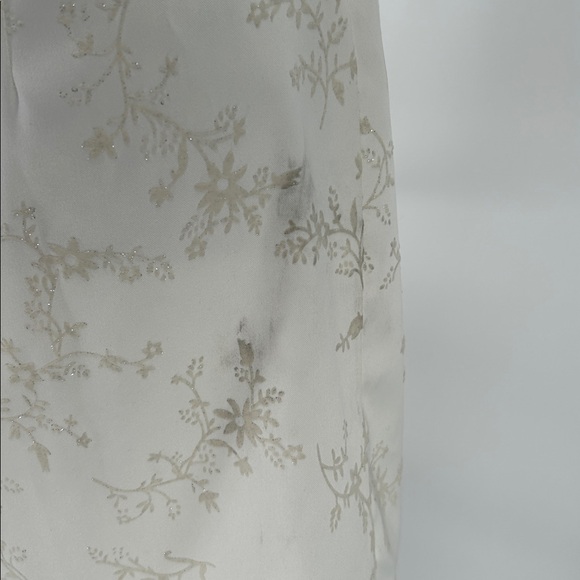 Jodi Kristopher Vintage Ivory Floral Cocktail Mini Dress Size 3/4 XS - Picture 7 of 12